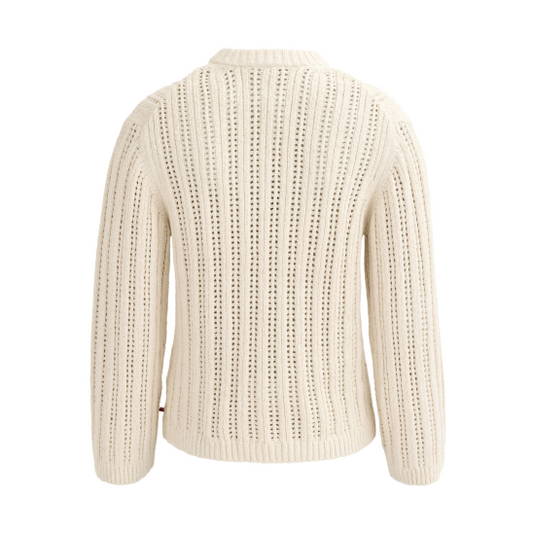 PWO Ajourstrick Pullover Natur