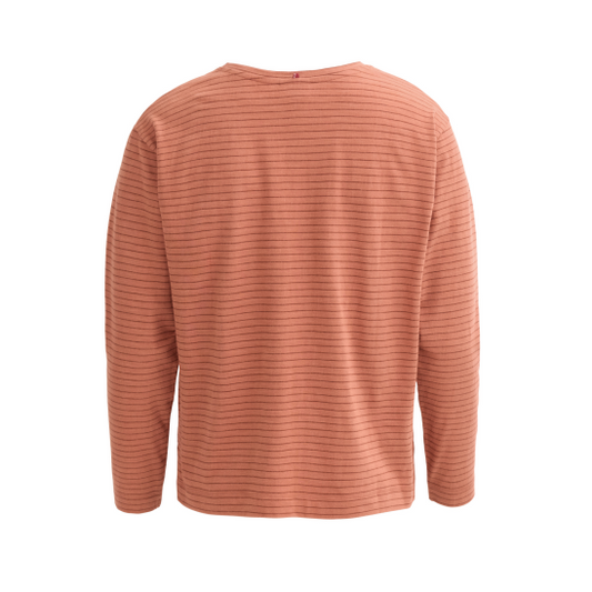 PWO Langarm-Shirt Terrakotta