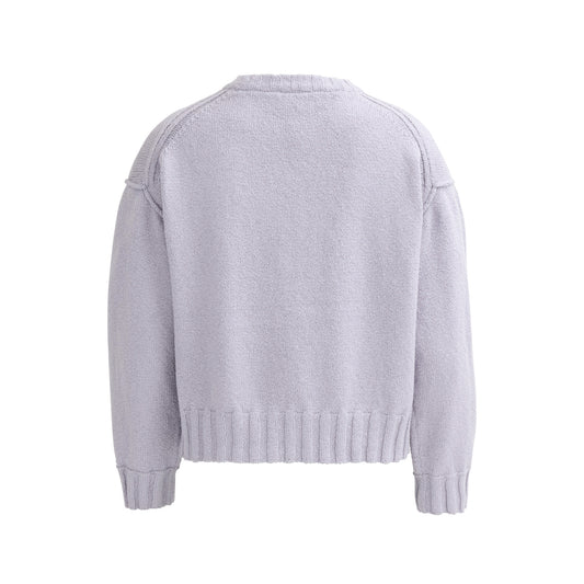 PWO Boucléstrick Pullover Taubengrau