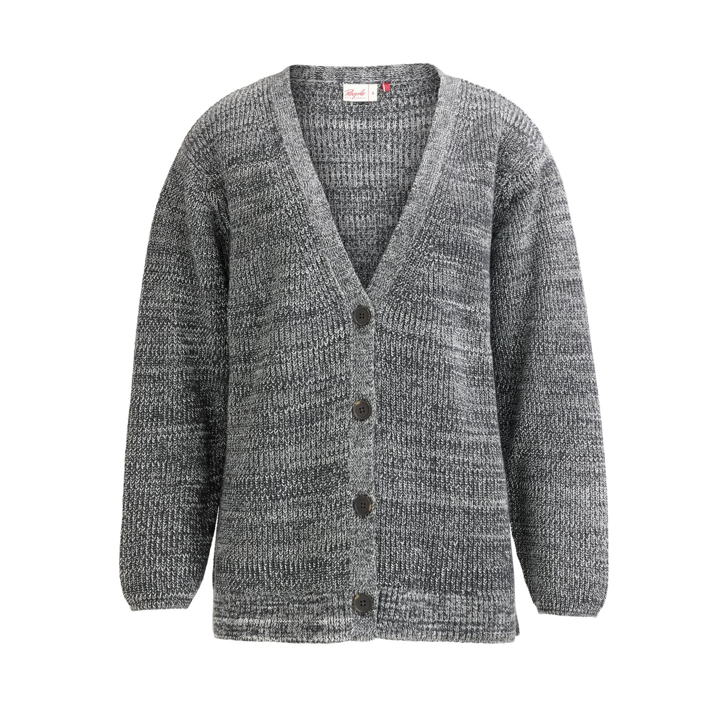 PWO Rippstrick Jacke Schwarz