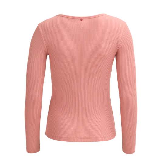 PWO Tipp Langarm Shirt Rosenholz