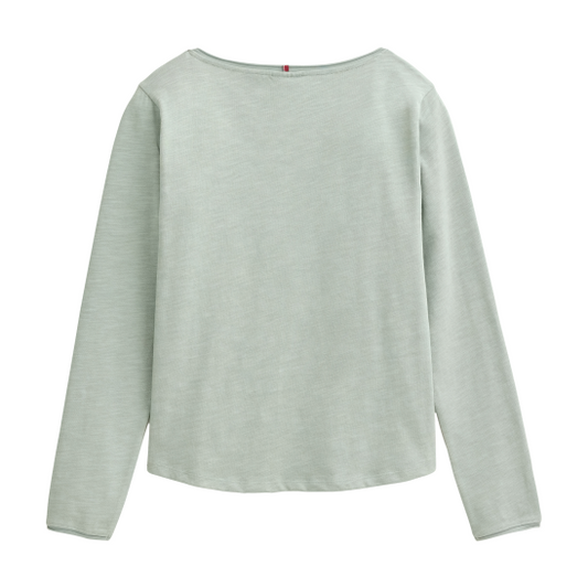 PWO Langarm Shirt Salbei