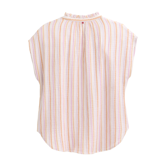 PWO Musselin Bluse Bunt gestreift