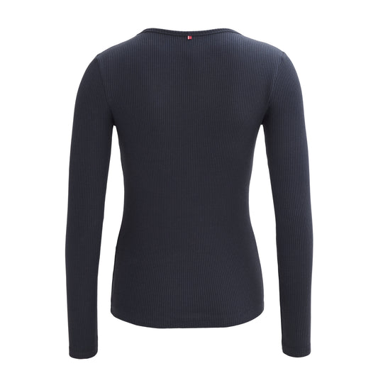 PWO Langarmshirt Dunekblau