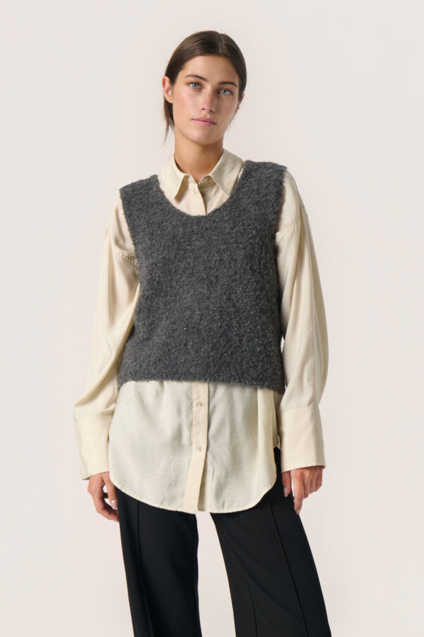 SLVenessa Vest Grey Melange