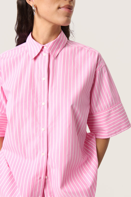 SLKally Shirt Rose Bloom Stripes