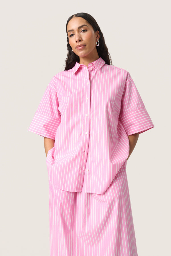 SLKally Shirt Rose Bloom Stripes