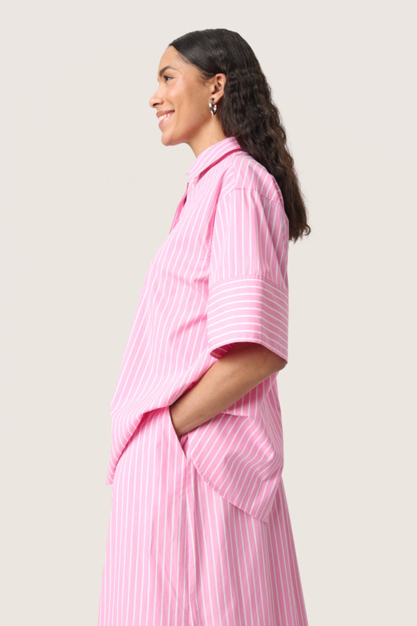 SLKally Shirt Rose Bloom Stripes
