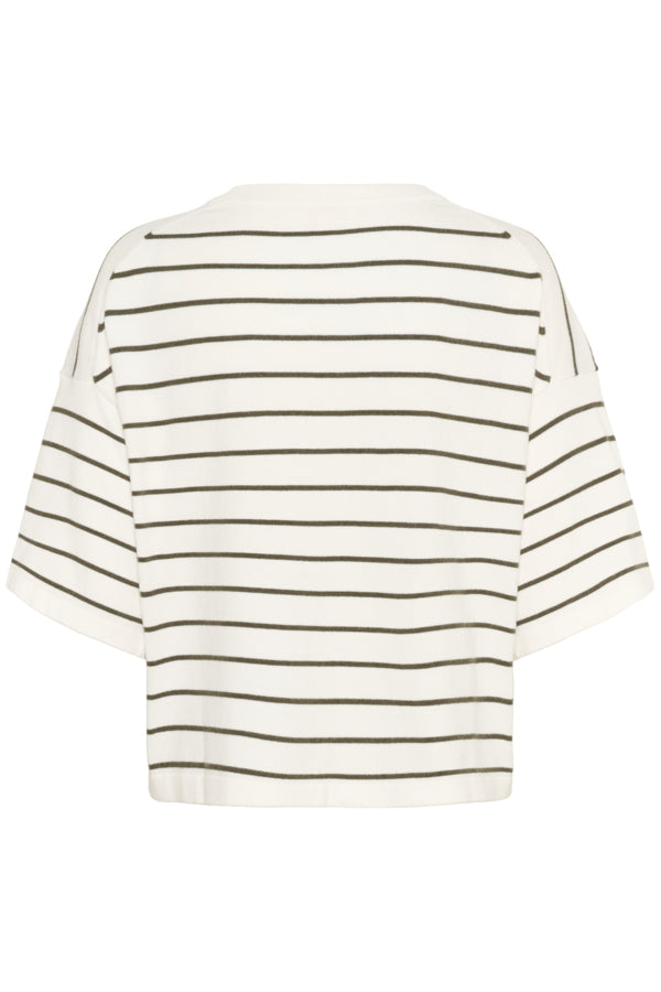 SLSpina Boxy Pullover White Grape Leaf