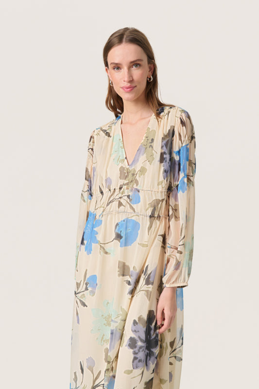 SLAnaya Midi Dress Oatmeal Large