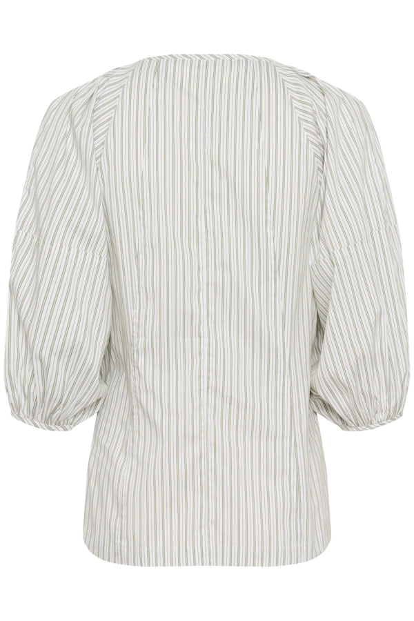 SLHelen Shirt Blouse Green Shirt Stripe