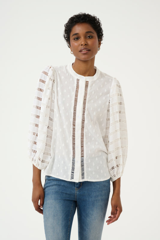 CUTaro Shirt Spring Gardenia