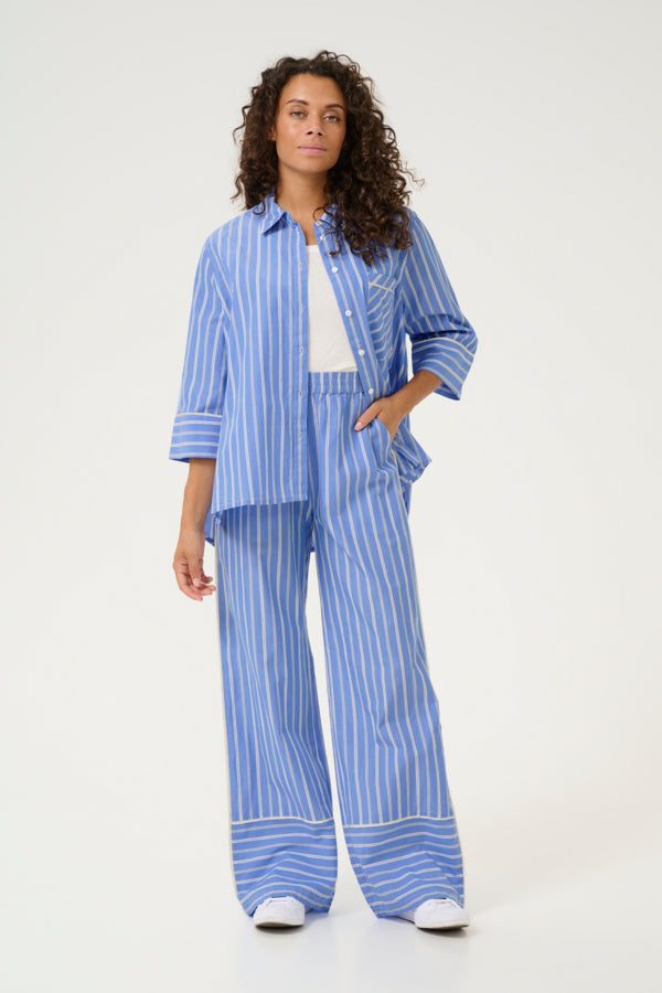 CUPetra Pants Blue Stripe
