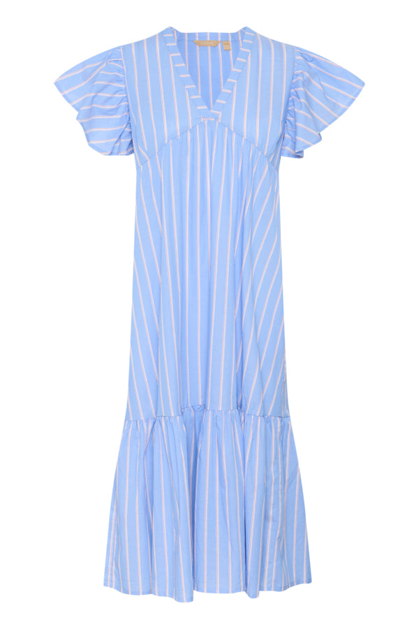 CUVelo Long Dress Blue Stripe