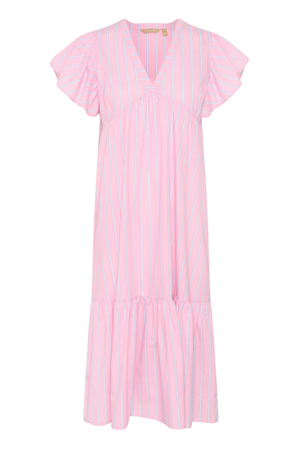 CUVelo Long Dress Pink Stripe