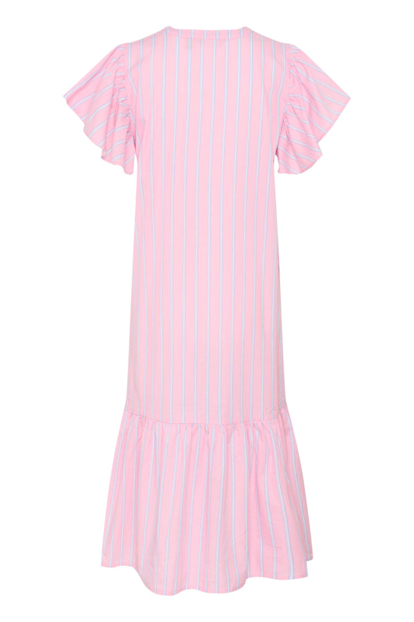CUVelo Long Dress Pink Stripe