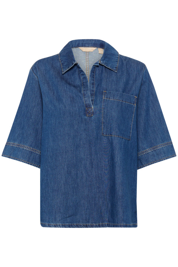 CUPin Arpa Blouse Dark Blue Wash