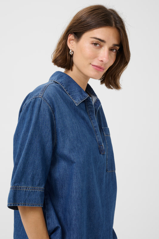 CUPin Arpa Blouse Dark Blue Wash