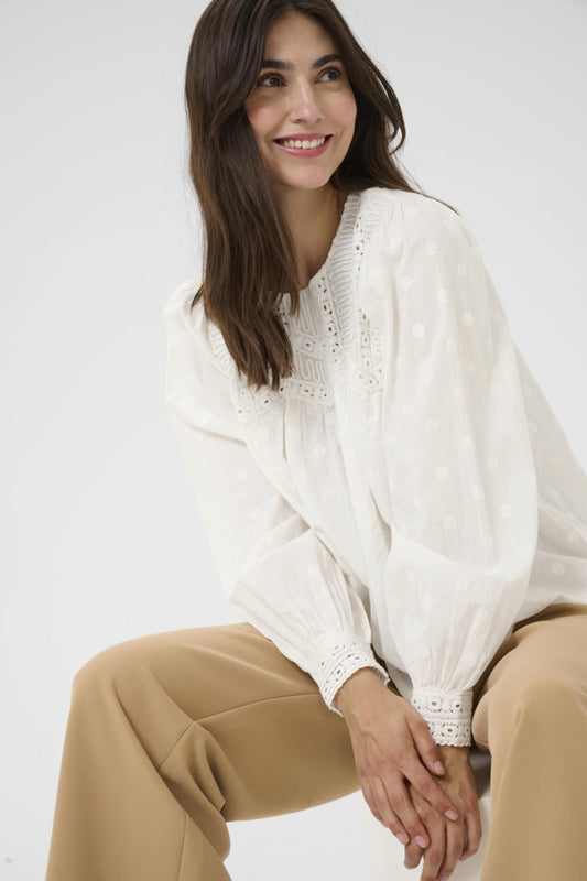 CULena Blouse Spring Gardenia