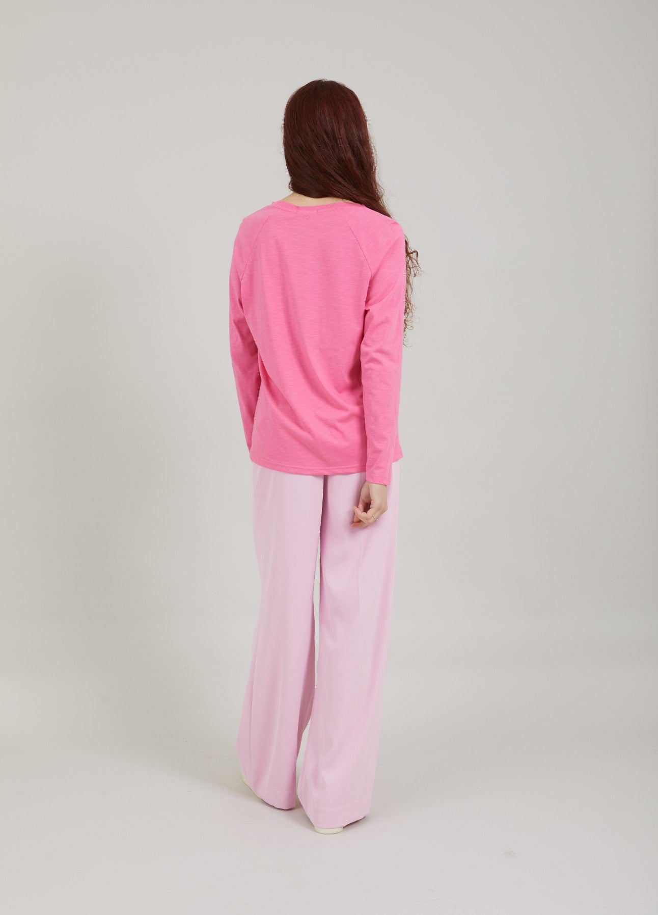 CC Heart Basic Long Sleeve Clear Pink