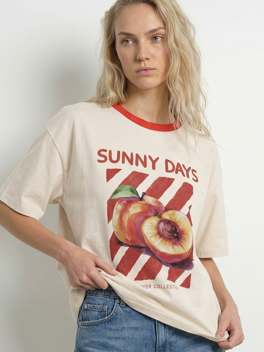 HDUlrikka SS Boxa T-Shirt White Swan