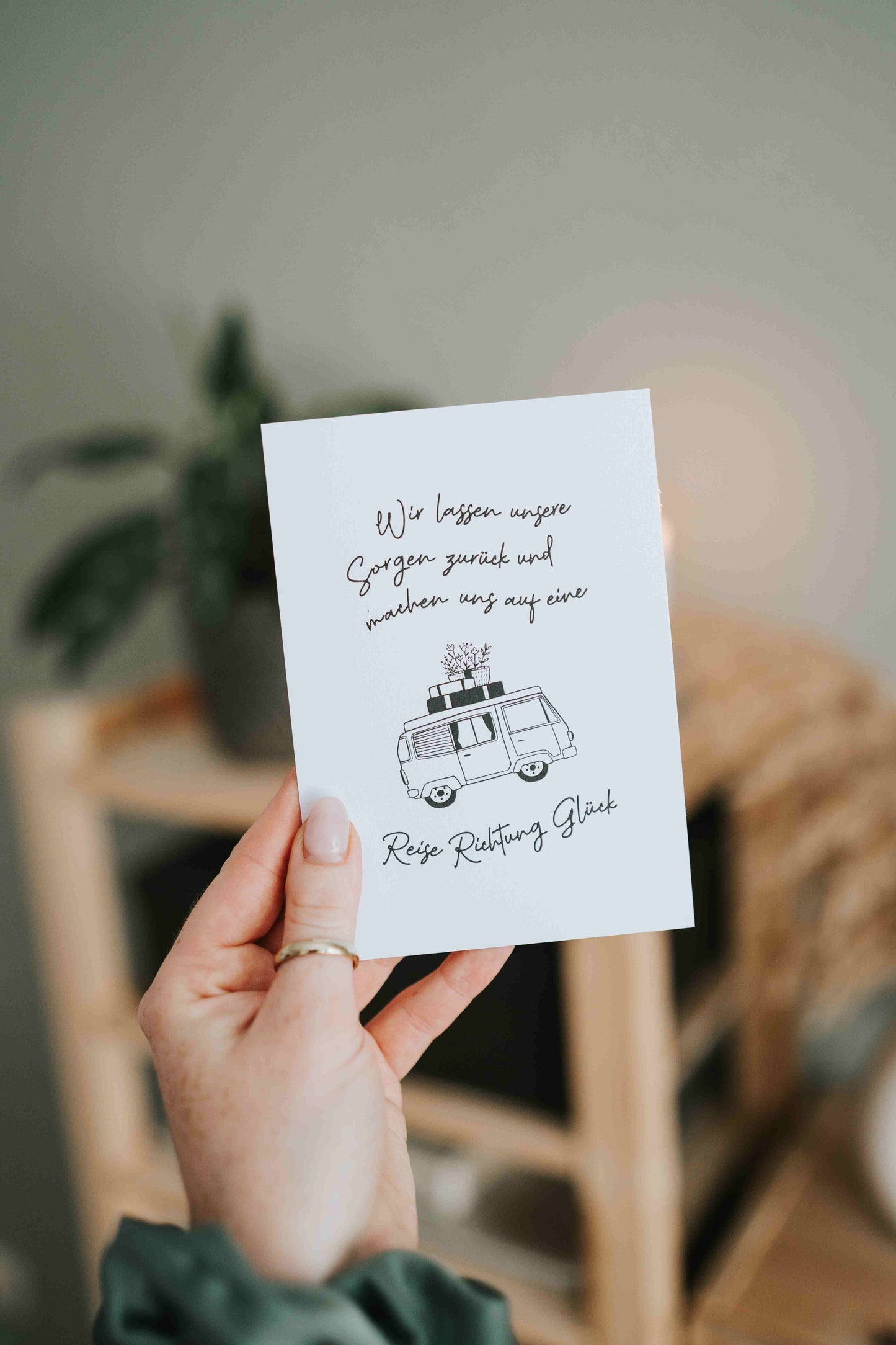 HG Postkarte Reise Richtung Glück