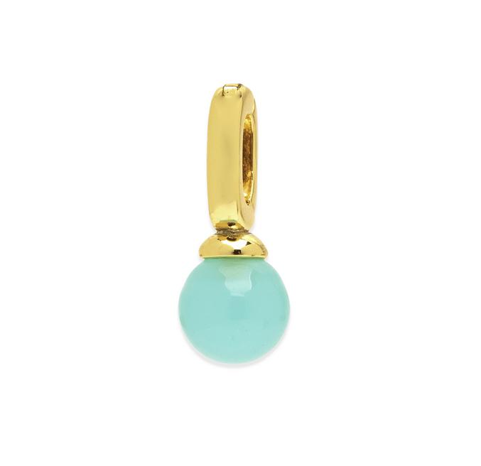 PV Harper Chalcedony Bead Charm Gold Colour