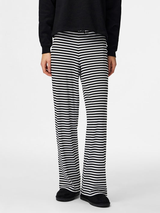 PCLAya MW Wide Pants Black