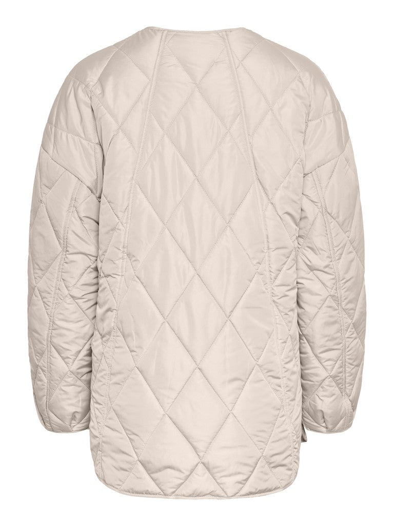 PCStella Quilted Jacket Silver Gray