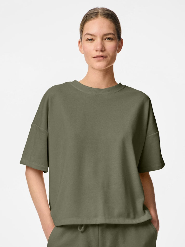 PCChilli Summer 2/4 Loose Sweat Deep Lichen Green