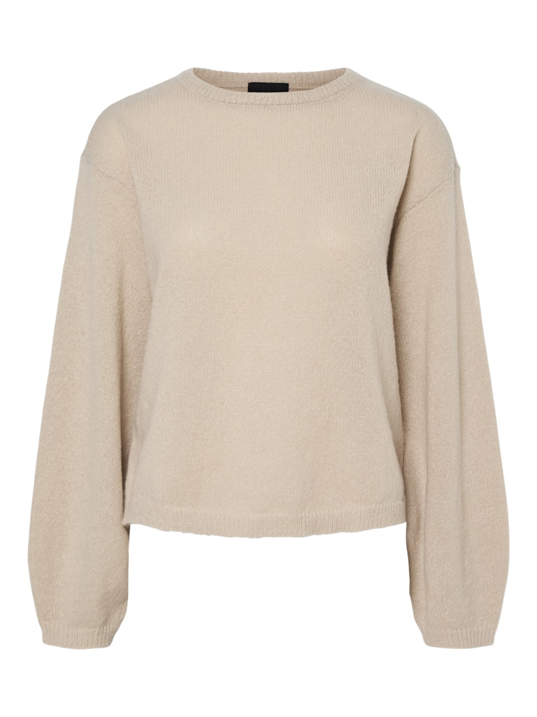 PCIda LS O-Neck Knit Silver Gray