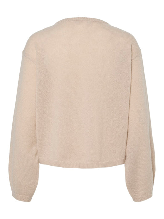 PCIda LS O-Neck Knit Silver Gray