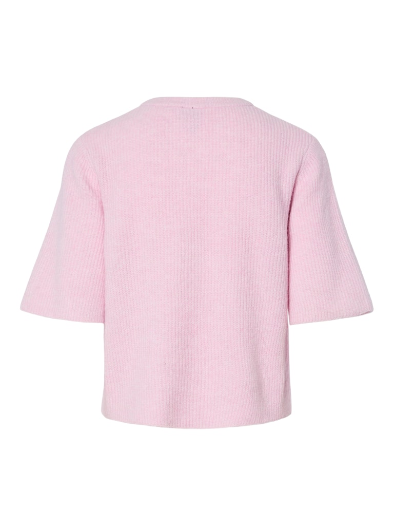 PCSilly SS O-Neck Knit Cardigan Roseate Spoonbill