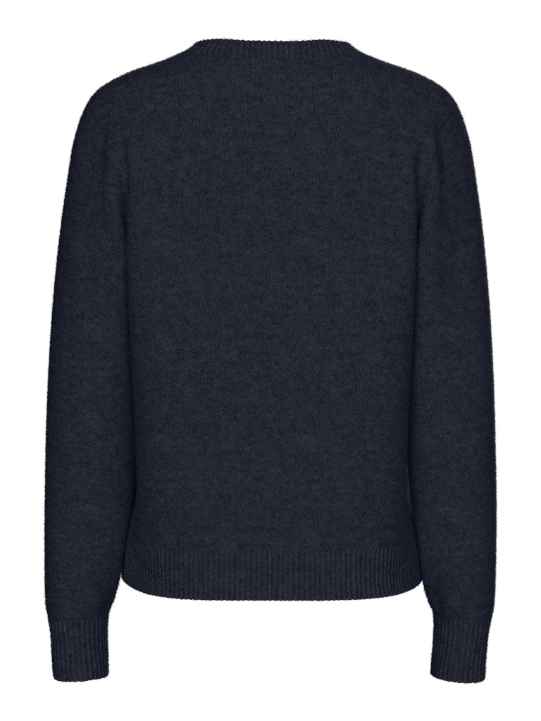 PCMalou LS Knit Cardigan Sky Captain