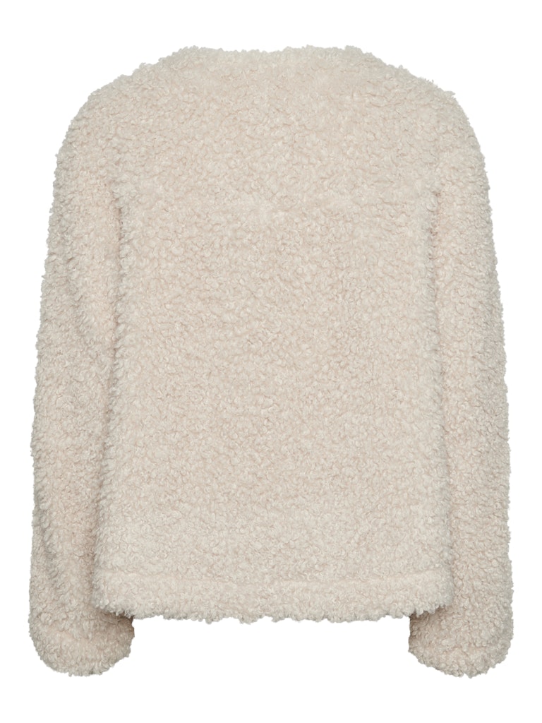 PCNoisella Short Teddy Jacket Birch