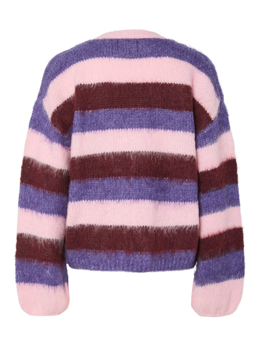 PCFicca LS Loose Knit Cardigan Pink-A-Boo