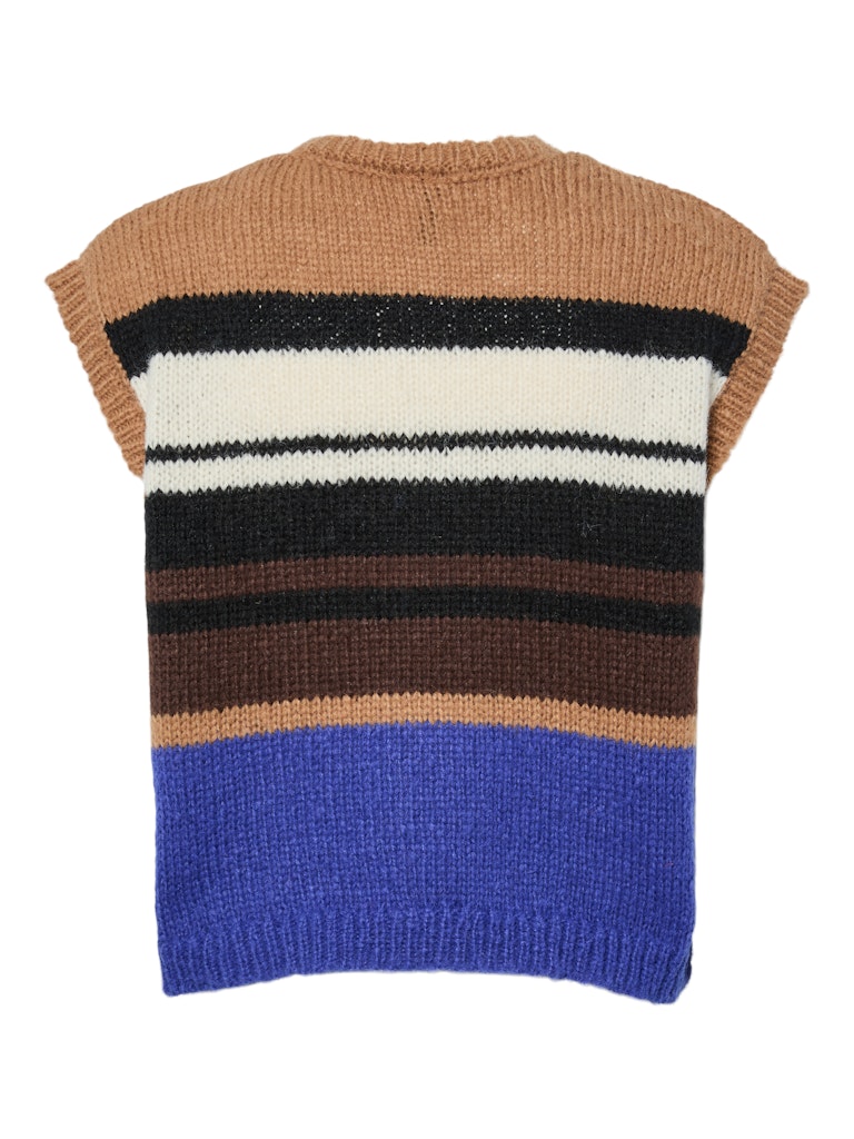 PCJida SL O-Neck Knit Gillet Toasted Coconut