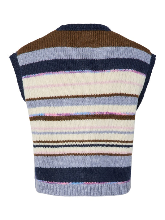 PCRye SL Polo Knit Vest Downtown Brown