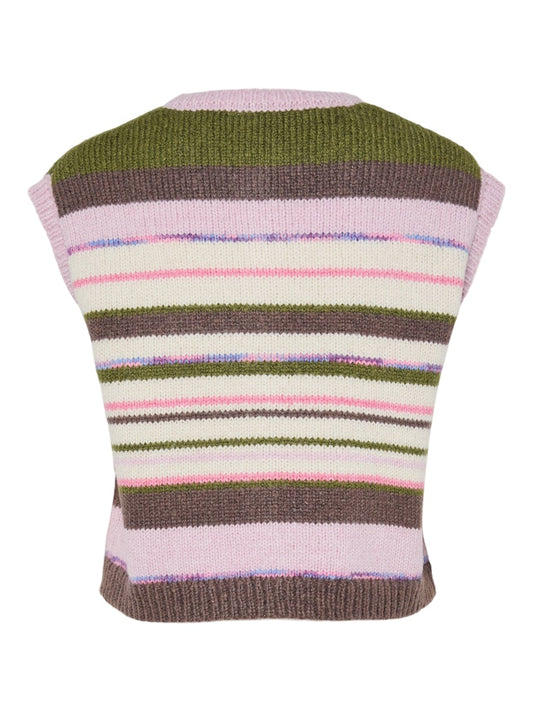 PCRye SL Polo Knit Vest Sphagnum Multi