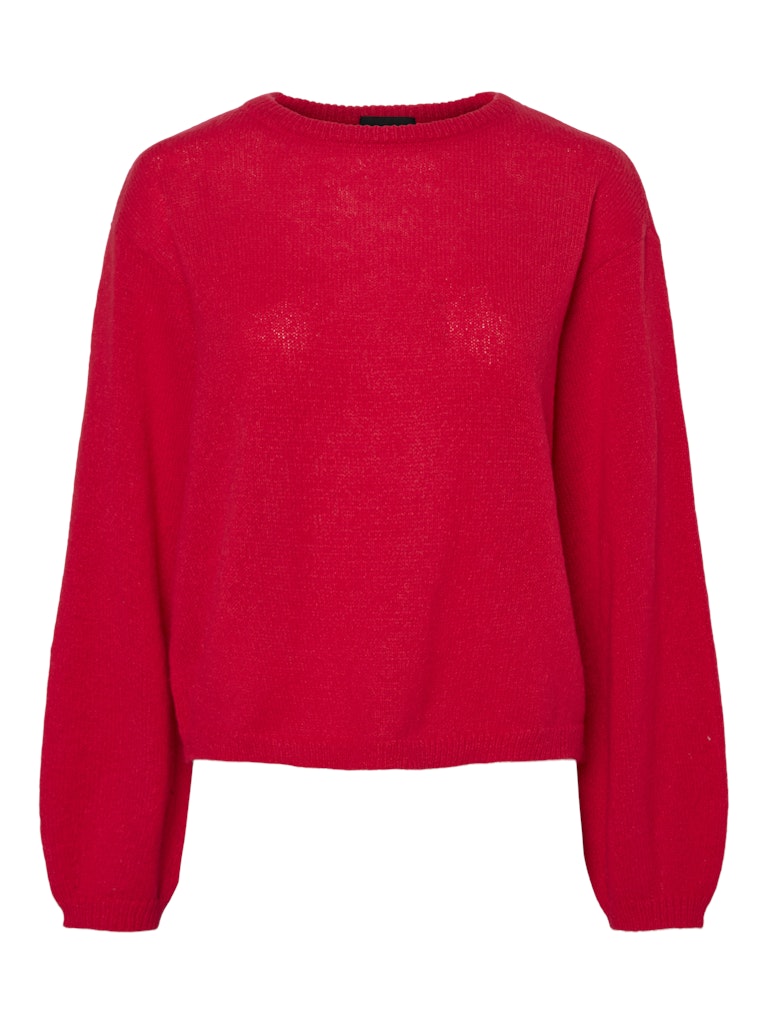 PCIda LS O-Neck Knit High Risk Red