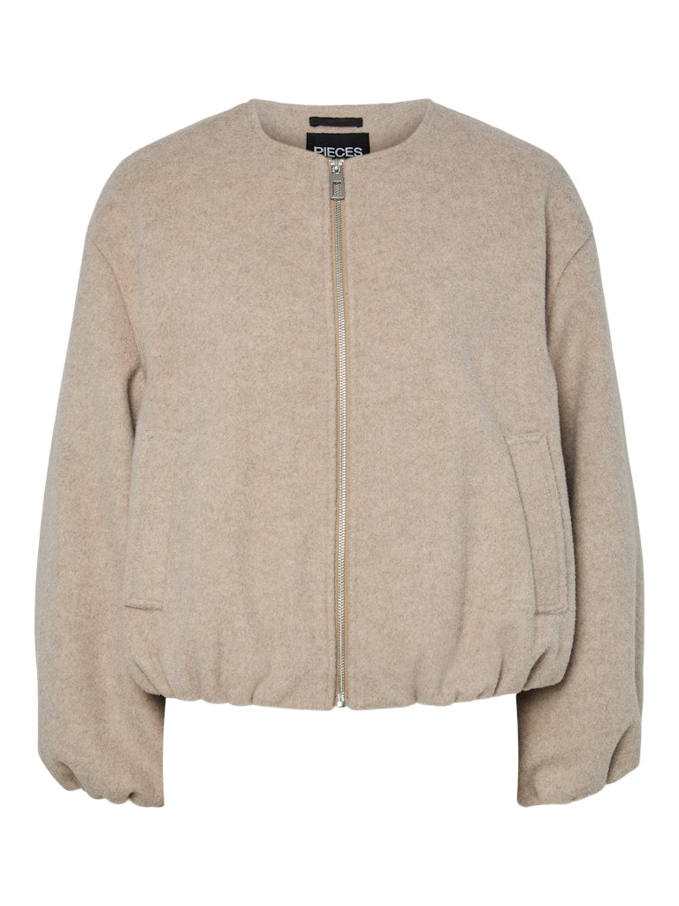 PCAnna Bomber Jacket Beige