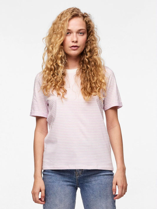 PCRia SS Fold Up Tee Pastel Lavender