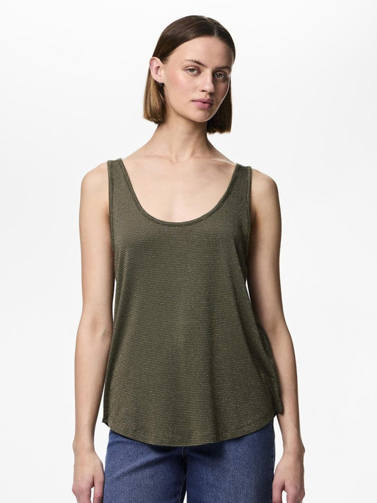 PCBillo Tank Top Lurex Grape Leaf