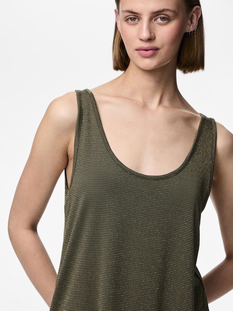 PCBillo Tank Top Lurex Grape Leaf