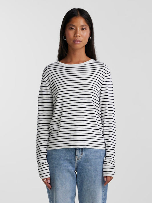 PCSonja LS Pullover Cloud Dancer