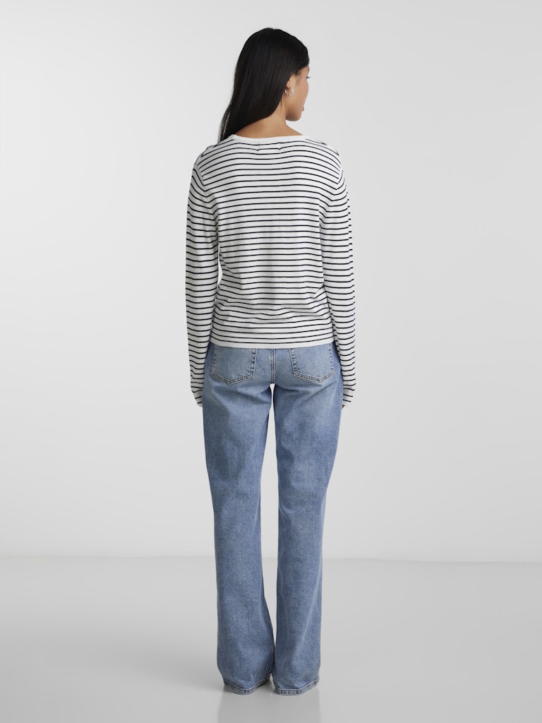 PCSonja LS Pullover Cloud Dancer