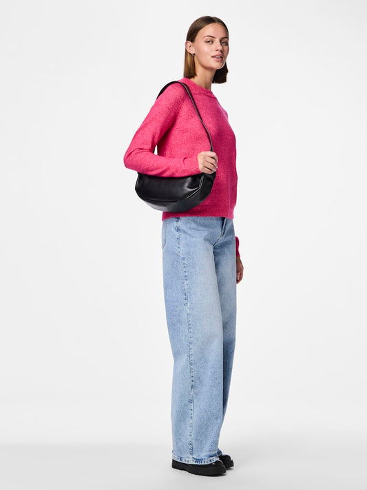 PCJuliana LS O-Neck Knit Beetroot Purple