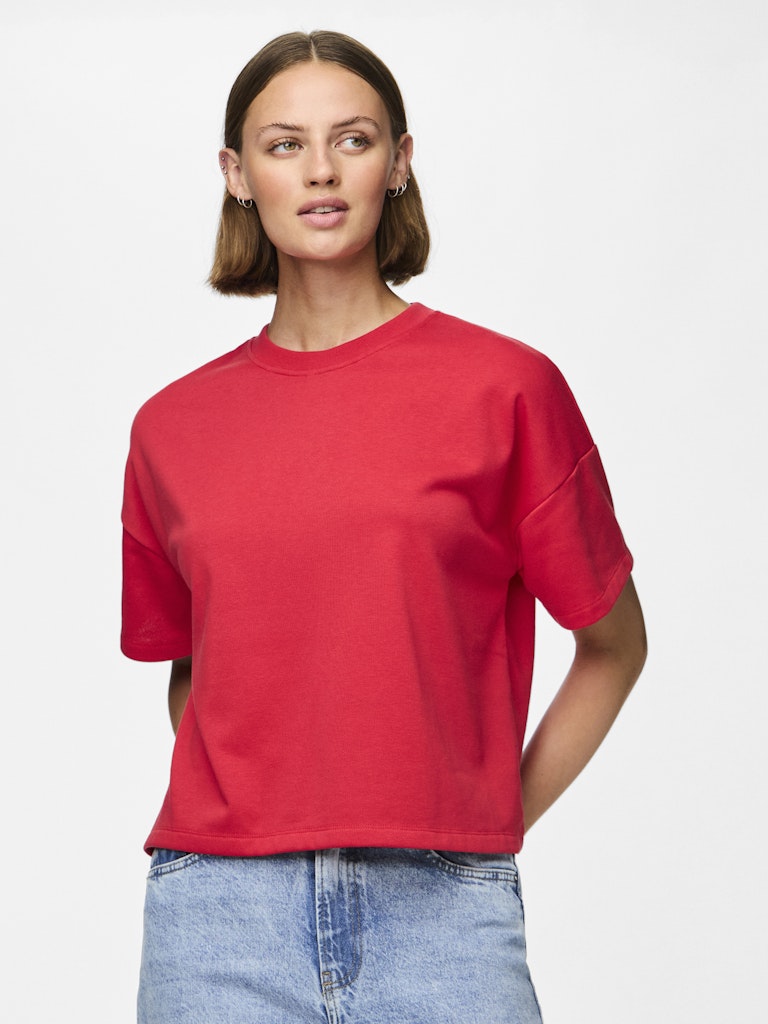 PCChilli Summer 2/4 Loose Sweat Poppy Red