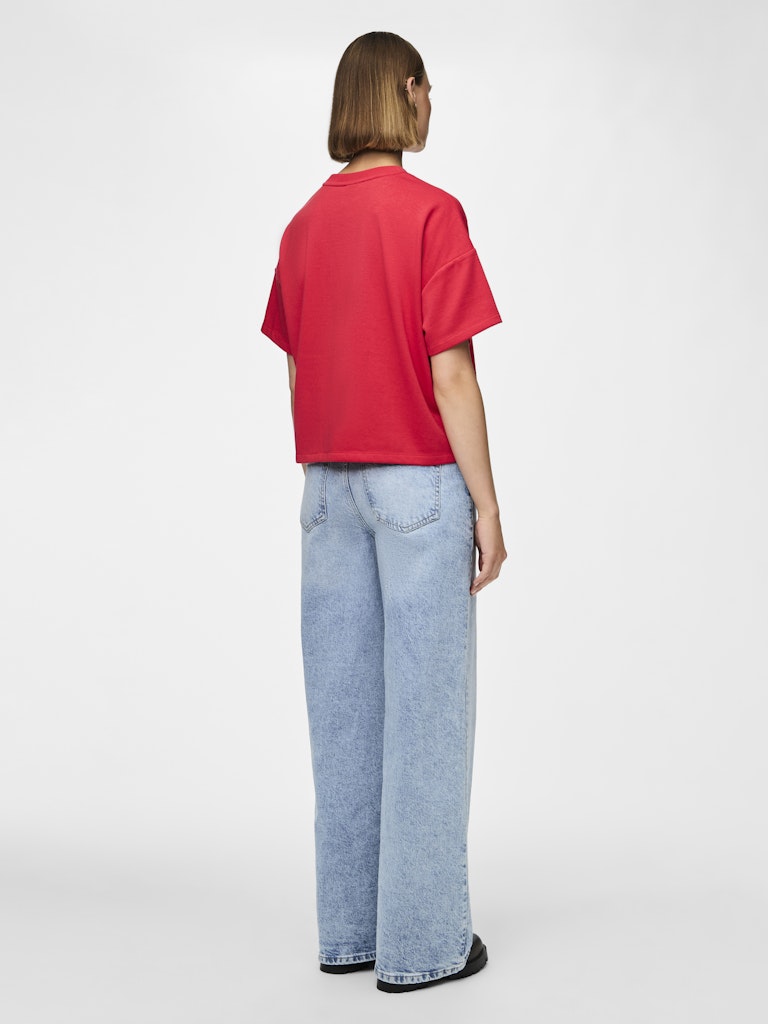PCChilli Summer 2/4 Loose Sweat Poppy Red