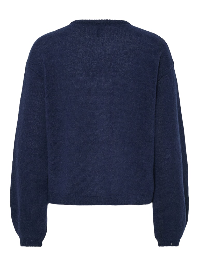 PCIda LS O-Neck Knit Cardigan Maritime Blue